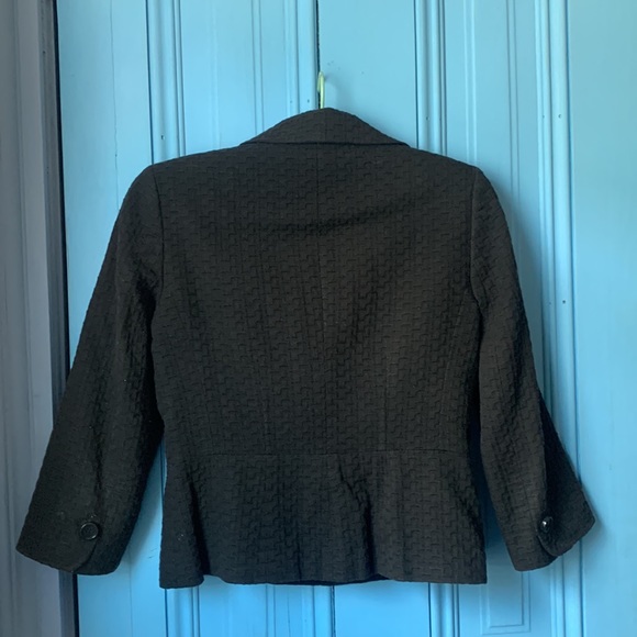 Ann Taylor cotton jacket.  Size 2.  3/4 sleeve. - Picture 3 of 6